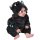 Corimori (viele Designs) Baby Onesie Spark der Drache Süßes Tier Plüsch-Kostüm Strampler Schwarz Hell-blau (60-70 cm)