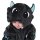 Corimori (viele Designs) Baby Onesie Spark der Drache Süßes Tier Plüsch-Kostüm Strampler Schwarz Hell-blau (60-70 cm)