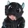 Corimori (viele Designs) Baby Onesie Spark der Drache Süßes Tier Plüsch-Kostüm Strampler Schwarz Hell-blau (70-90 cm)