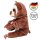 Corimori (viele Designs) Baby Onesie Henry das Faultier Süßes Tier Plüsch-Kostüm Strampler Dunkel-Braun Beige (70-90 cm)