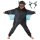 Corimori (viele Designs) Spark der Drache Kinder Onesie Jumpsuit Kostüm, Jungen & Mädchen (Gr. 130-150cm) Grau