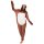 Corimori (viele Designs) Henry das Faultier Damen & Herren Onesie Jumpsuit Kostüm Gr. 180 - 190cm, Braun-Creme