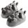 Corimori Süße Plüsch Hausschuhe (10+ Designs) Waschbär "Lina“ Slipper Einheitsgröße 25-33.5 Unisex Pantoffeln Grau Schwarz