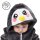 Corimori Pablo der Pinguin Baby Neugeborenen Onesie Jumpsuit Strampler Anzug Kostüm Verkleidung (70-90 cm), Schwarz