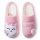 Kuschelige Plüsch Hausschuhe, Pantoffeln, Tier-Schlappen für Damen, Mädchen | 38/39 EU | Katze Weiß Pink