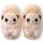 Corimori – Joey das Erdmännchen, Plüsch Hausschuhe, Tier Pantoffeln für Kinder und Erwachsene, EU Einheitsgröße 34 bis 44 (Beige)