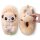 Corimori – Joey das Erdmännchen, Plüsch Hausschuhe, Tier Pantoffeln für Kinder und Erwachsene, EU Einheitsgröße 34 bis 44 (Beige)