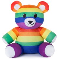 Corimori Plüschtier, Quinn der LGBTQ Teddy, Regenbogen-Bär, 28cm, bunt