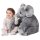 Corimori® - Elefant Nuru großes XXL Kuscheltier für Kleinkinder, bauschig und weich, kuschel-softe Qualität, grau