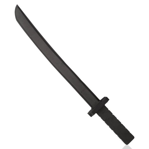 Schwarzes Schaumstoffschwert, Ninja Kostüm Verkleidung - Ungefährliches Accesoire (55 cm)