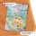 Corimori - Süßes Baby-Handtuch, kuschelig weiches Badetuch mit Kapuze und Grußkarte, Geschenk-Set für Eltern, Faye der Fuchs, 75 x75 cm, Orange
