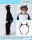 Flauschiges Katzen-Kostüm für Kinder mit Haarreif | Karneval Fasching Kostüm Onesie für Mädchen, Jungen | Körpergröße 90-110cm