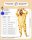 Flauschiges Giraffen-Kostüm für Erwachsene mit Haarreif | Karneval Kostüm Onesie für Damen, Herren | Körpergröße 180-190cm