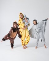 Flauschiges Wildschwein-Kostüm für Kinder mit Haarreif | Karneval Fasching Kostüm Onesie für Mädchen, Jungen | Körpergröße 130-150cm