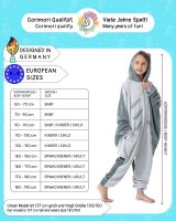 Flauschiges Manta Rochen-Kostüm für Kinder | Karneval Fasching Kostüm Onesie für Mädchen, Jungen | Körpergröße 110-130cm