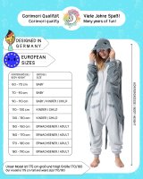 Flauschiges Manta Rochen-Kostüm für Erwachsene | Karneval Kostüm Onesie für Damen, Herren | Körpergröße 150-160cm