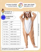Flauschiges Löwen-Kostüm für Erwachsene mit Haarreif | Karneval Kostüm Onesie für Damen, Herren
