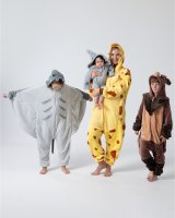 Flauschiges Elefanten-Kostüm für Babies, Neugeborene, | Karneval Fasching Kostüm Onesie für Mädchen, Jungen | Körpergröße 60-70cm