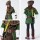 Kinder Robin Hood Kostüm mit Pfeil und Bogen | Für Jungen & Mädchen | grün, braun Größe 128/134