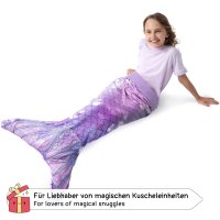 Schlafsack Kuscheldecke Meerjungfrau "Aqua" (lila) Kinder