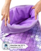 Schlafsack Kuscheldecke Meerjungfrau "Aqua" (lila) Erwachsene