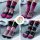 Witzige Einhorn Baumwolle Socken 4er Set Geschenk-Box Unicorn Ruby Lily Anime