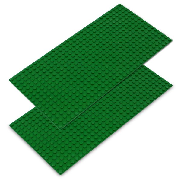 (Viele Farben) 16x32 Noppen Bauplatten 12,75cm x 25,5cm 100% Kompatibel Sluban, Papimax, Q-Bricks, LEGO® und mehr