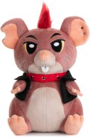 Ed, die Punk-Ratte | 26cm Plüschie Stofftier, Plüschtier, Ratten-Kuscheltier, braun rot schwarz