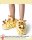 Witizige Plüsch-Hausschuhe Giraffe "Theo" für Kinder und Erwachsene | Gelb braun orange, EU Einheitsgr. 34-44 | Pantoffeln Slipper Schuhe