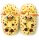 Witizige Plüsch-Hausschuhe Giraffe "Theo" für Kinder und Erwachsene | Gelb braun orange, EU Einheitsgr. 34-44 | Pantoffeln Slipper Schuhe