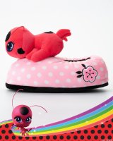 Miraculous Ladybug Plüsch-Hausschuhe Kwami "Tikki" für Mädchen, Jungen, Erwachsene | Rot, EU Einheitsgr. 25-33,5 | Pantoffeln Schuhe