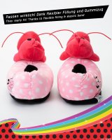 Miraculous Ladybug Plüsch-Hausschuhe Kwami "Tikki" für Mädchen, Jungen, Erwachsene | Rot, EU Einheitsgr. 25-33,5 | Pantoffeln Schuhe