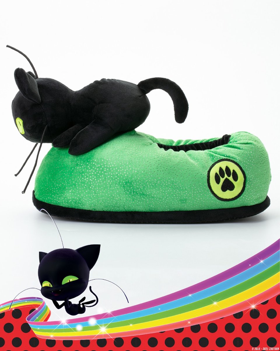 Miraculous Ladybug Plüsch-Hausschuhe Kwami "Plagg" und "Tikki für Erw