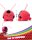 Miraculous Ladybug Tikki Kuscheltier Plüschtier Stofftier Schlüssel-Anhänger, Kwami Tikki, 10cm, doppelseitig, rot