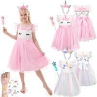 Bequemes Einhorn Kleid für Mädchen mit...