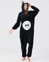 Jumpsuit, Onesie für Erwachsene Glücksbärchis Pechbärchi Schwarz L (Körpergröße 165-175 cm)