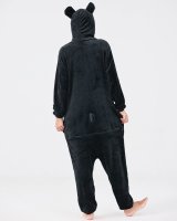 Jumpsuit, Onesie für Erwachsene Glücksbärchis Pechbärchi Schwarz L (Körpergröße 165-175 cm)