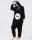Schwarzes Glücksbärchi Kostüm, Onesie, Overall, Jumpsuit für Erwachsene, Damen, Herren, "Pechbärchi" Fasching
, S