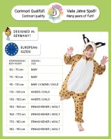 Flauschiges Luchs-Kostüm für Kinder mit Haarreif | Karneval Fasching Kostüm Onesie für Mädchen, Jungen