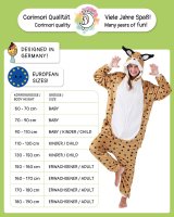 Flauschiges Luchs-Kostüm für Erwachsene mit Haarreif | Karneval Kostüm Onesie für Damen, Herren | Körpergröße 150-160cm