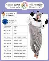 Flauschiges Ameisenbär-Kostüm für Erwachsene mit Haarreif | Karneval Kostüm Onesie für Damen, Herren | Körpergröße 170-180cm
