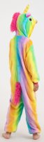 Kinder Tierkostüme Onesie 05 Einhorn Regenbogen bunt,110