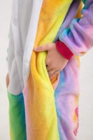 Kinder Tierkostüme Onesie 05 Einhorn Regenbogen bunt,110