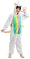 Kinder Tierkostüme Onesie 09 Einhorn Pegasus Flügel Bunt Regenbogen,120