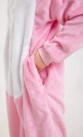 Kinder Tierkostüme Onesie 17 Hase Rosa Weiß,140