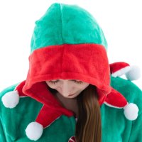 Tier-Kostüme Onesies Jumpsuit Overall 25 Weihnachstelf Weihnachten Wichtel Zwerg,L