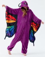 Tier-Kostüme Onesies Jumpsuit Overall 32 Schmetterling lila,XL
