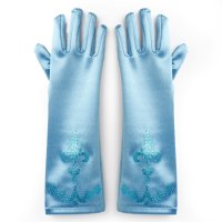 Prinzessin Elsa Handschuhe für Mädchen-Kostüm Karneval Verkleidung Party Handschuhe, Dunkelblau