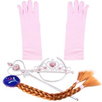 Mädchen Prinzessin Set aus Handschuhe, Diadem,...